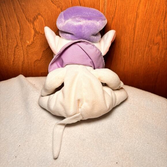 vintage disney the rescuers miss bianca plush purple hat bow toy - Picture 5 of 6